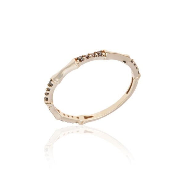 14 Ayar Altın Taşlı Tasarım Yüzük