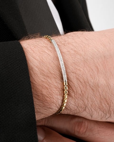 Pırlanta Tasarım Erkek Bileklik