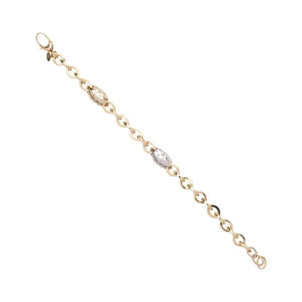 14 Ayar  Altın Taşlı Bombe Figürlü Bileklik