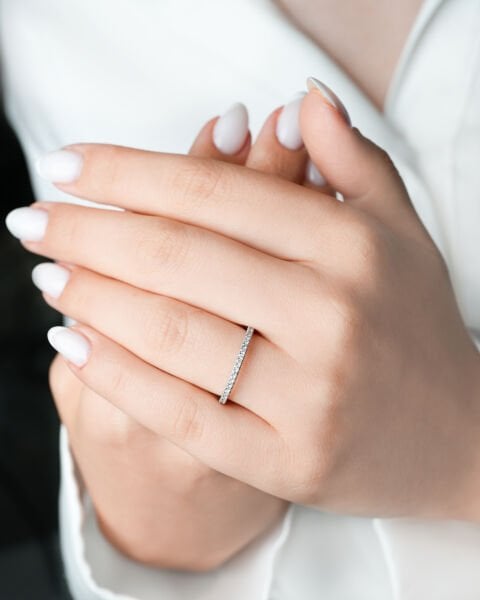 0.21 Karat Pırlanta Tamtur Yüzük