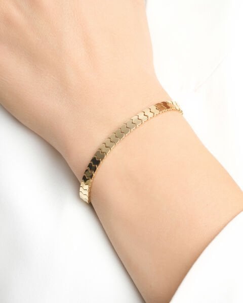 14 Ayar Altın Balık Sırtı Bileklik