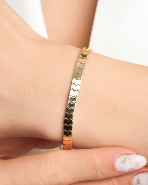 14 Ayar Altın Balık Sırtı Bileklik