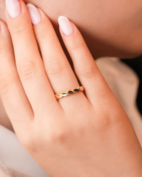 14 Ayar Altın Burma Yüzük