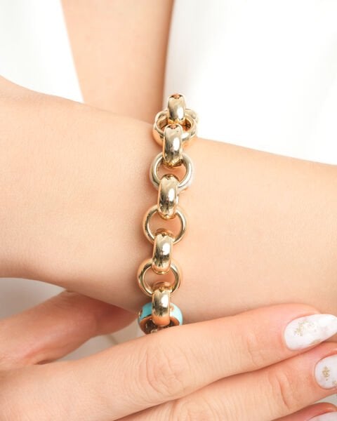 Cetaş Eterna Mineli Dodge Altın Bileklik