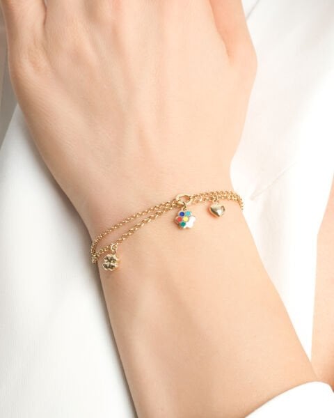 Cetaş Eterna 14 Ayar Altın Çoklu Figürlü Bileklik