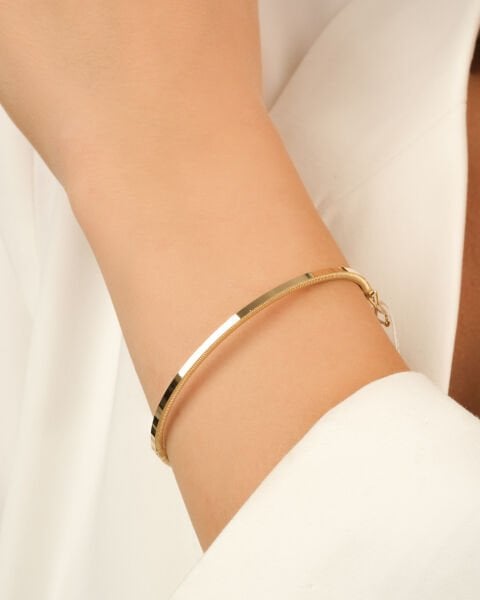 Ajda Model Bilezik 14 Ayar Altın