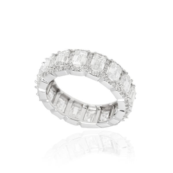 4.01 Karat Pırlanta Baget Taşlı Tamtur Yüzük