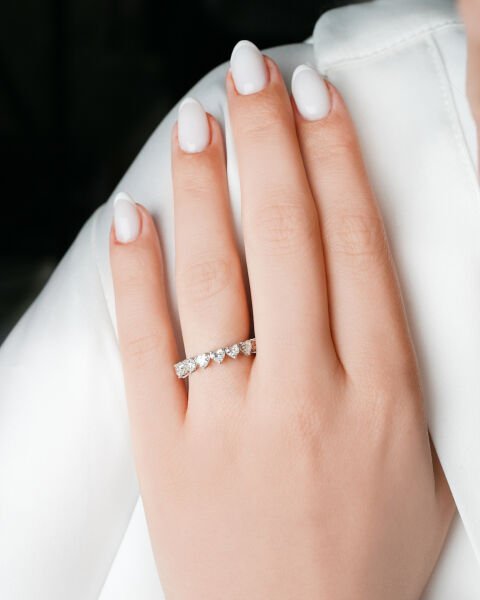 2.51 Karat Kalp Kesim Pırlanta Tamtur Yüzük