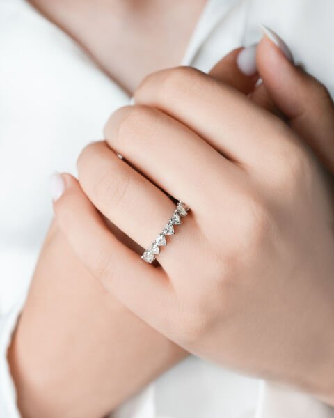 2.51 Karat Kalp Kesim Pırlanta Tamtur Yüzük