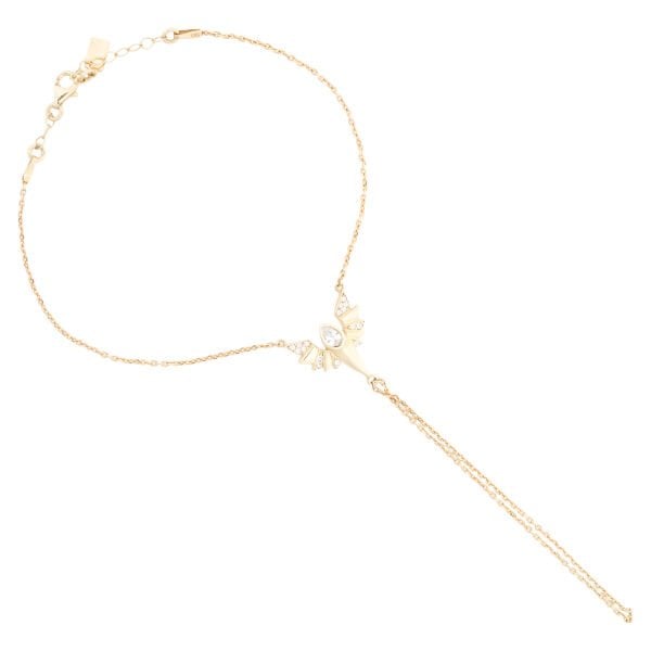 14 Ayar Altın Taşlı Melek Kanadı Şahmeran