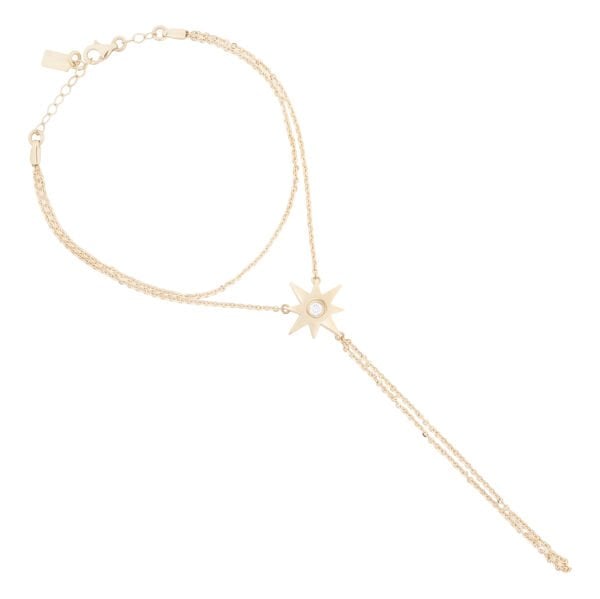 14 Ayar Altın Ema Kutup Yıldızı Taşlı Şahmeran