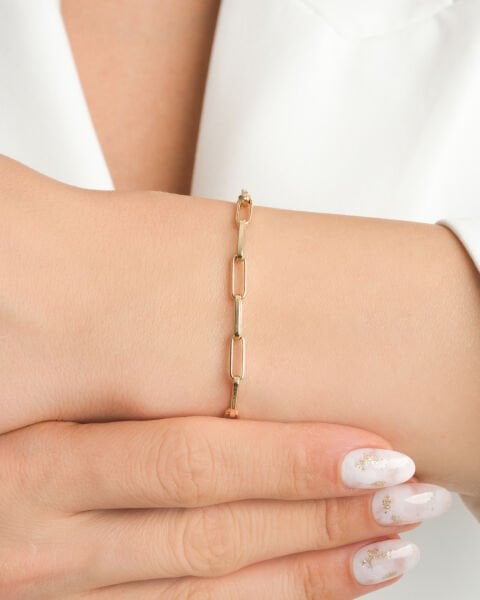 14 Ayar Altın Ataç Bileklik