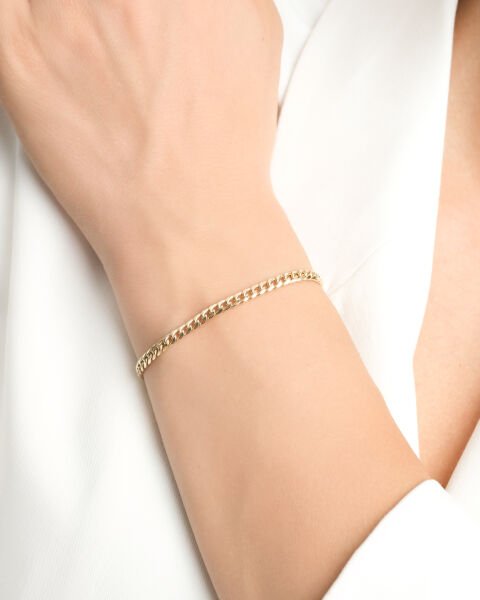 14 Ayar Altın Zincir Bileklik