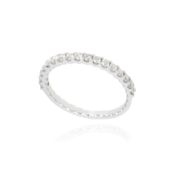 0.48 Karat Pırlanta Yarım Tur Yüzük