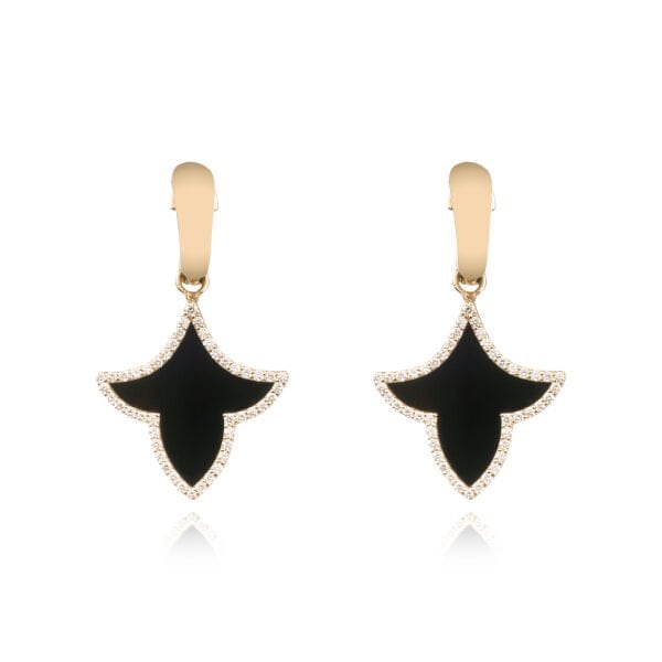 Roberto Bravo Marrakech 14 Ayar Altın Pırlanta Taşlı Küpe