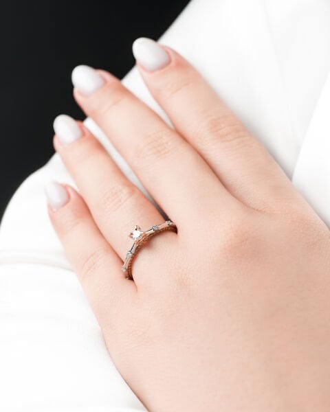 0.65 Karat Tasarım Pırlanta Yüzük