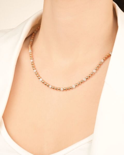 Pırlanta Taşlı Tasarım Kolye