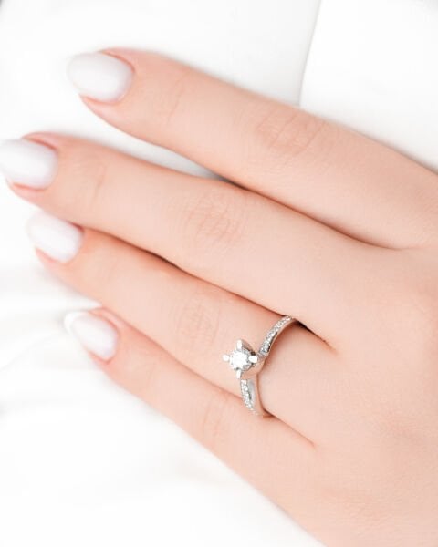 0.52 Karat Tasarım Pırlanta Tektaş Yüzük