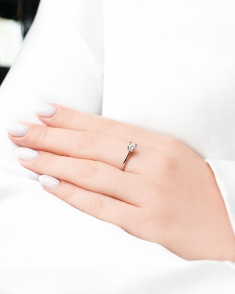 0.30 Karat Pırlanta Tektaş Yüzük