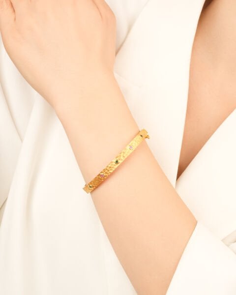 22 Ayar Altın Taşlı Bilezik