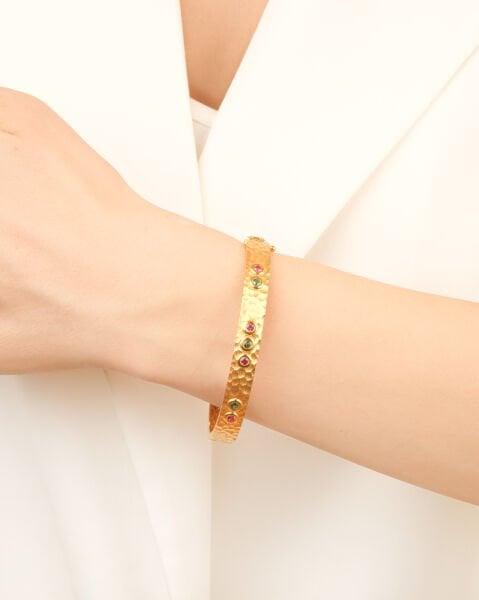 22 Ayar Altın Taşlı Bilezik