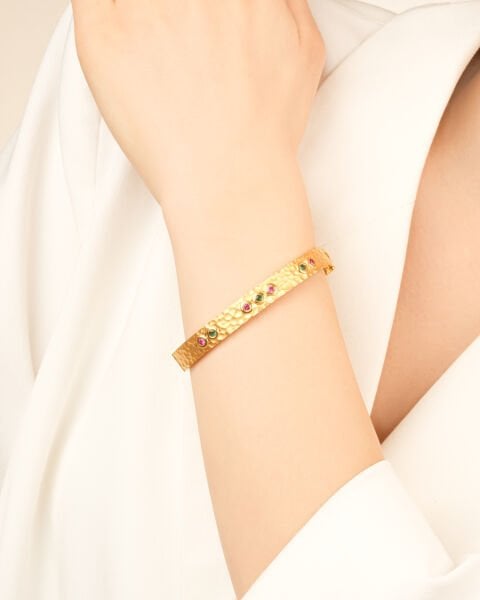 22 Ayar Altın Taşlı Bilezik