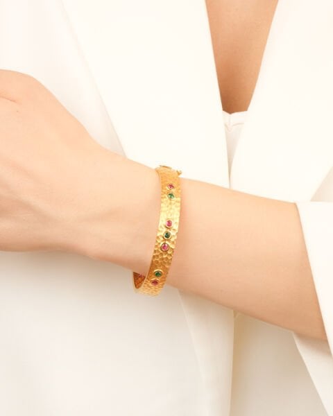 22 Ayar Altın Taşlı Bilezik