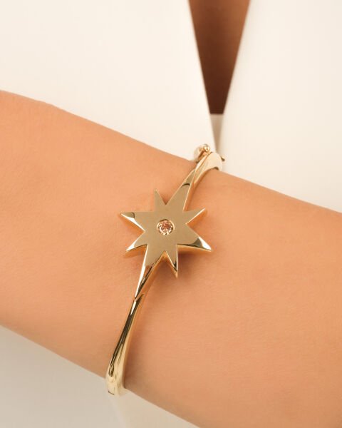 Cetaş Polaris 14 Ayar Kutup Yıldızı Altın Kelepçe