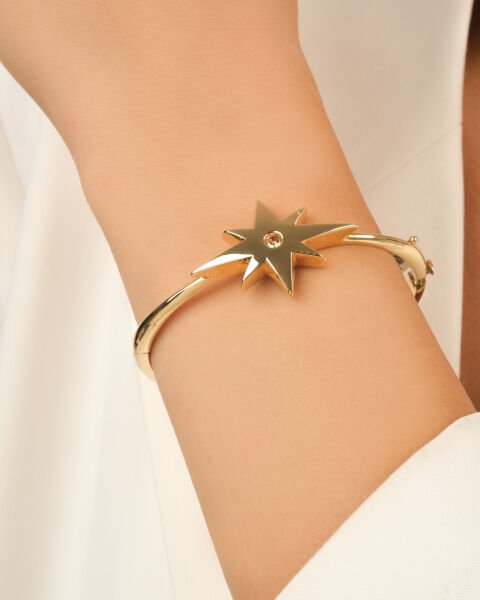 Cetaş Polaris 14 Ayar Kutup Yıldızı Altın Kelepçe