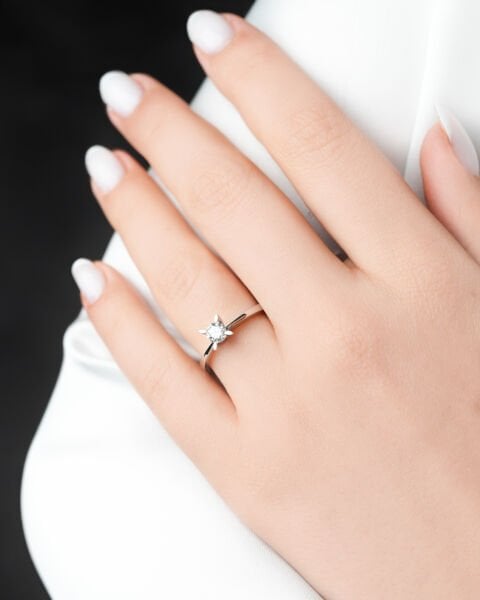 0.40 Karat Pırlanta Tektaş Yüzük