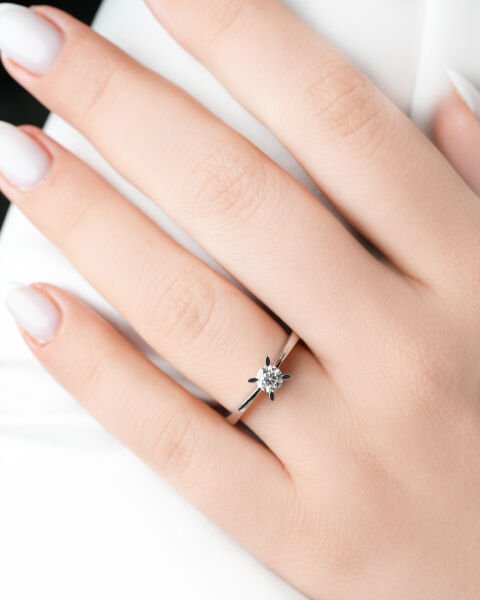 0.40 Karat Pırlanta Tektaş Yüzük