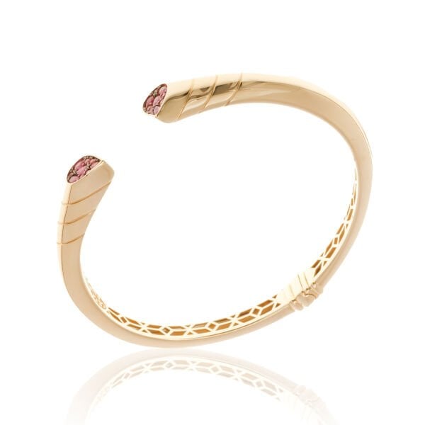 Cetaş Eterna Damla Form Yakut Taşlı Altın Kelepçe