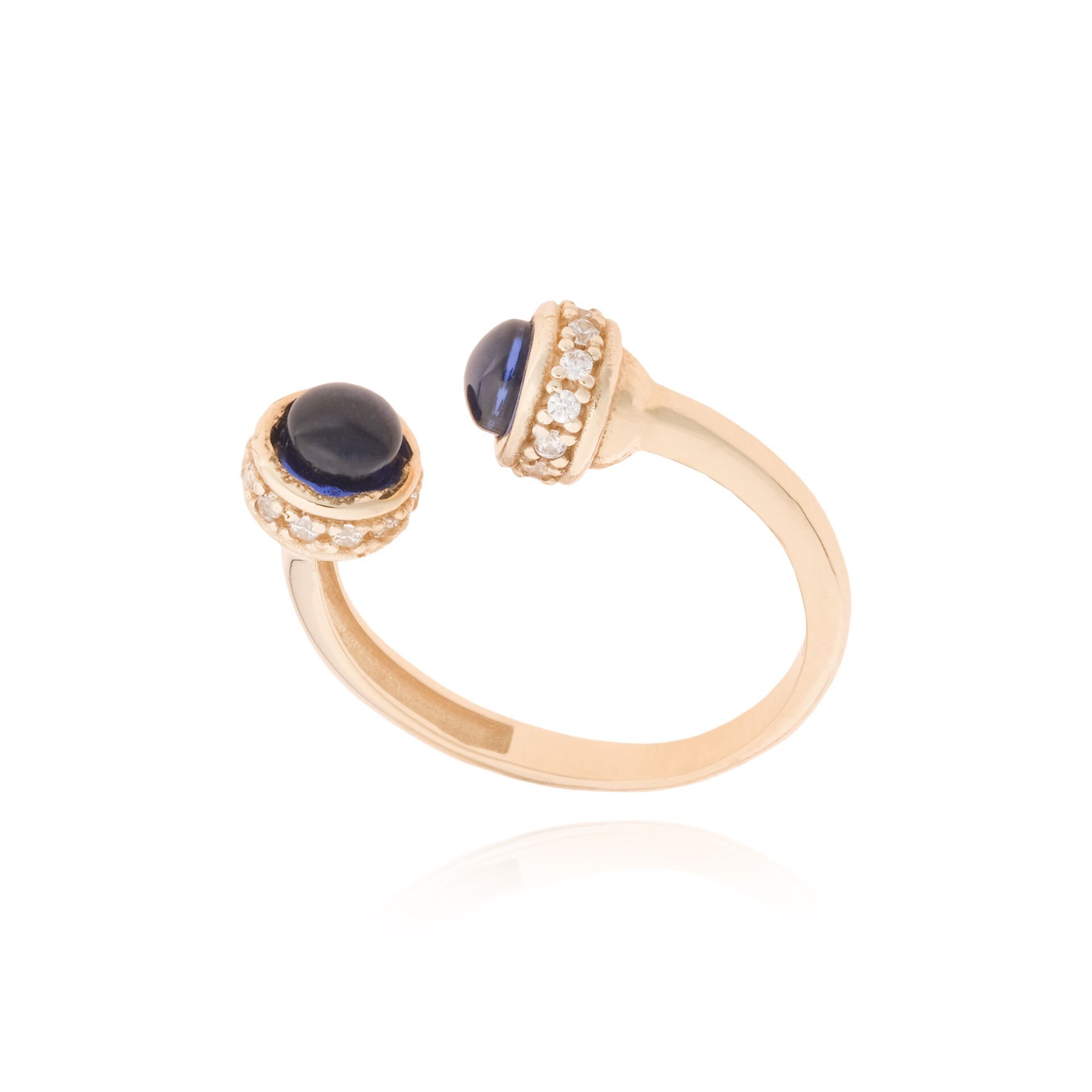 14 Ayar Altın Taşlı Yüzük