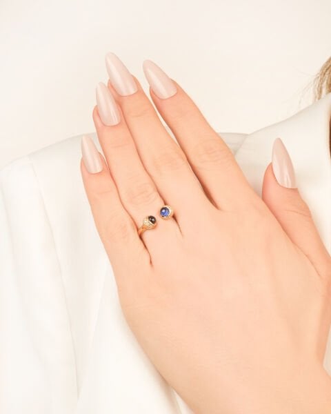 14 Ayar Altın Taşlı Yüzük