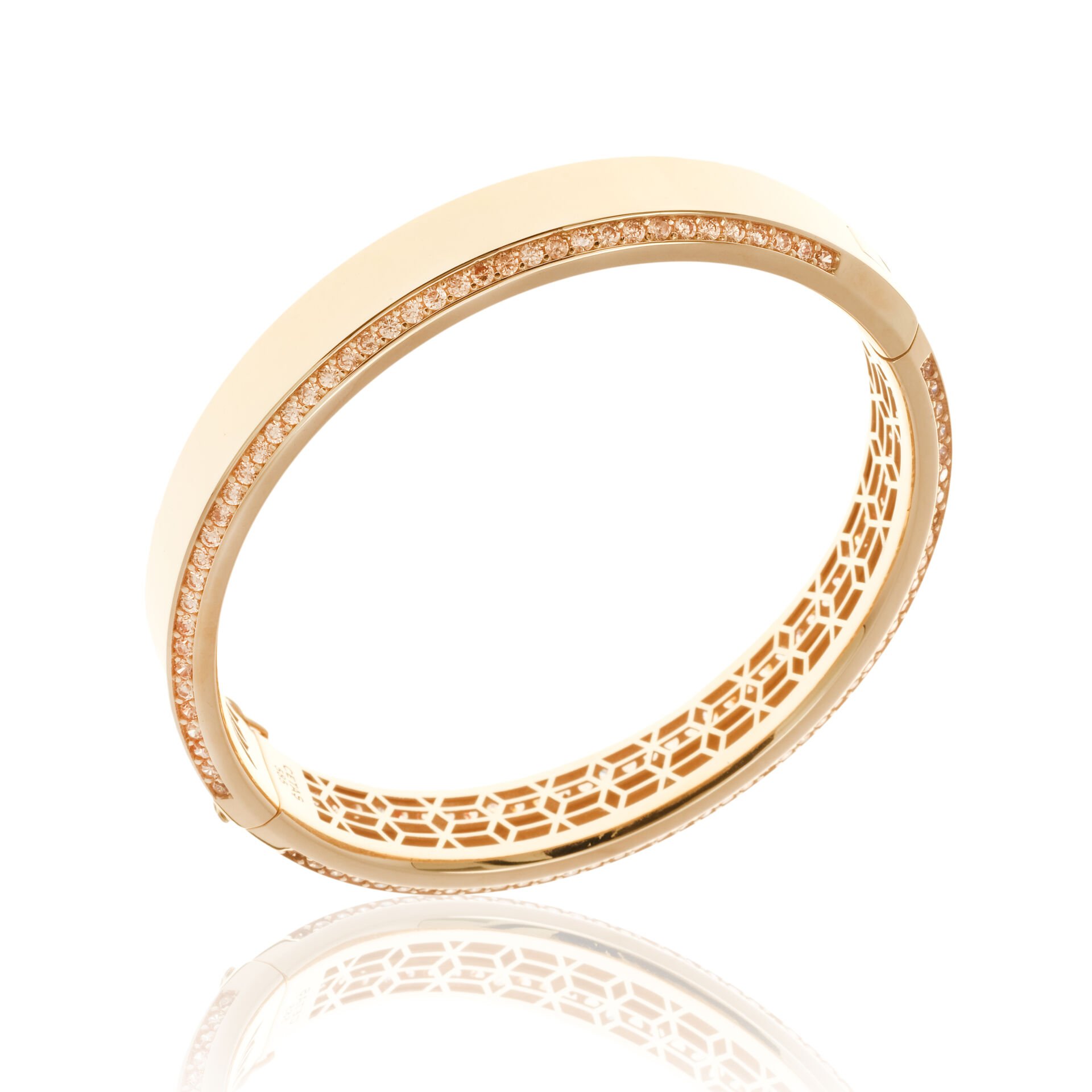 Cetaş Eterna Taşlı 14 Ayar Altın Kelepçe