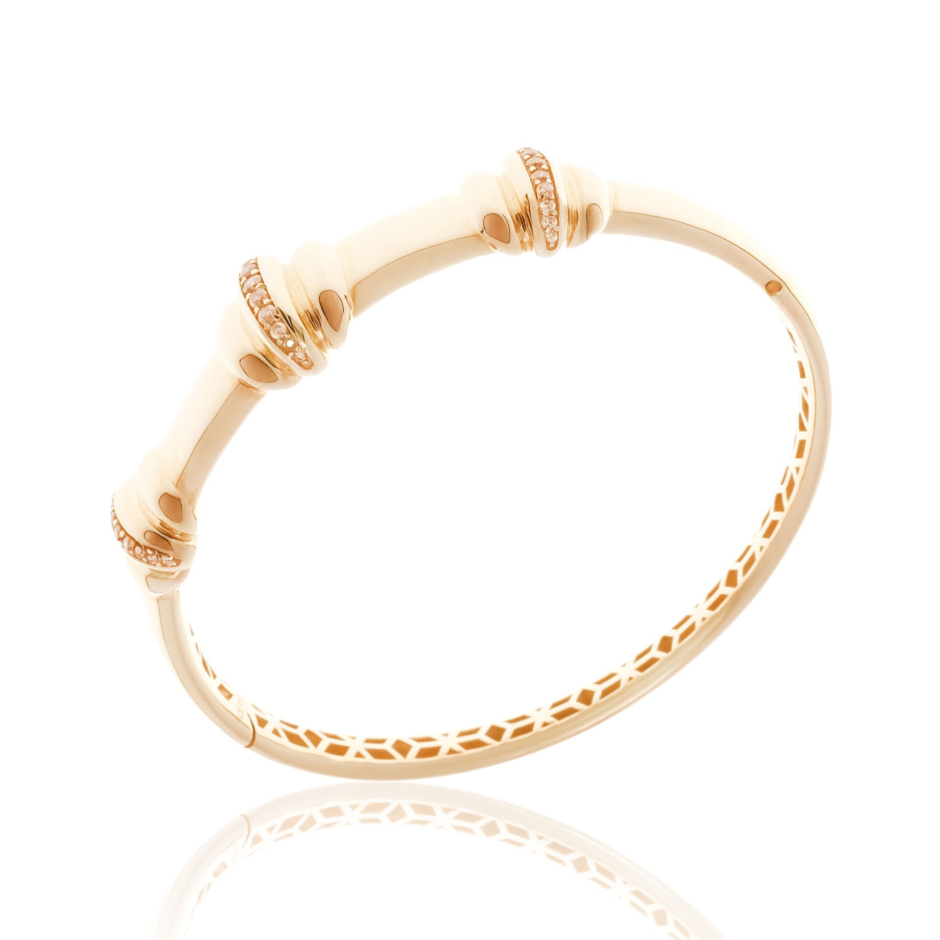 Cetaş Eterna 14 Ayar Altın Taşlı Kelepçe