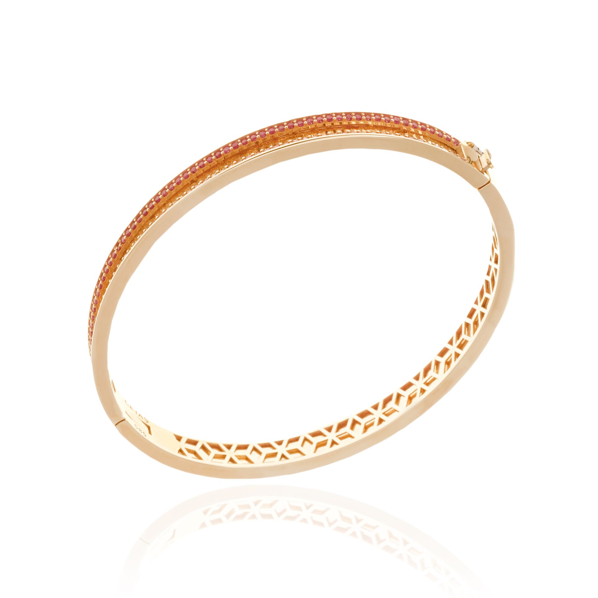 Cetaş Eterna 14 Ayar Altın Taşlı Kelepçe