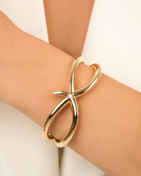 Cetaş Aqualis Deniz Yıldızı Figürlü 14 Ayar Altın Kelepçe