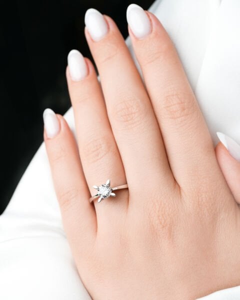 0.67 Karat Pırlanta Tektaş Yüzük