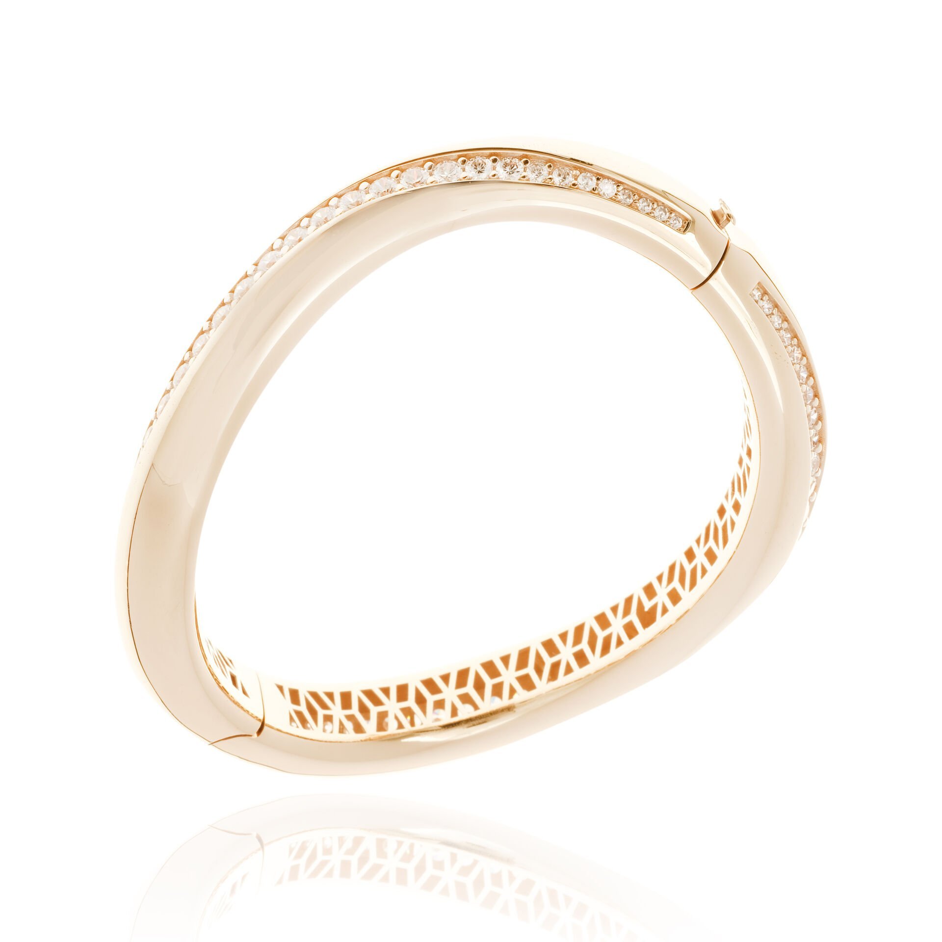 Cetaş Eterna 14 Ayar Altın Taşlı Kelepçe