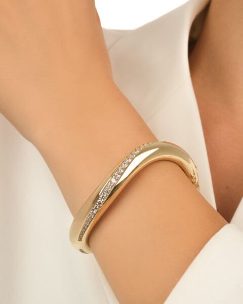 Cetaş Eterna 14 Ayar Taşlı Altın Kelepçe