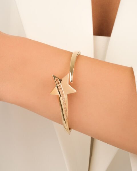 Cetaş Eterna 14 Ayar Yıldız Altın Kelepçe