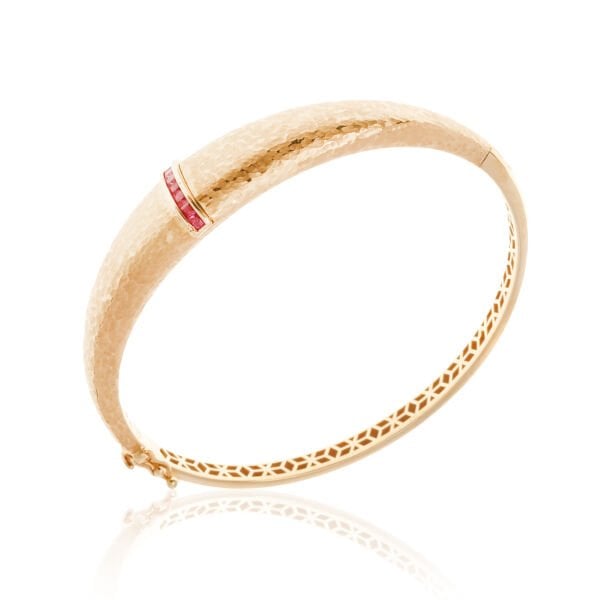 Cetaş Eterna 14 Ayar Altın Yakut Taşlı Kelepçe