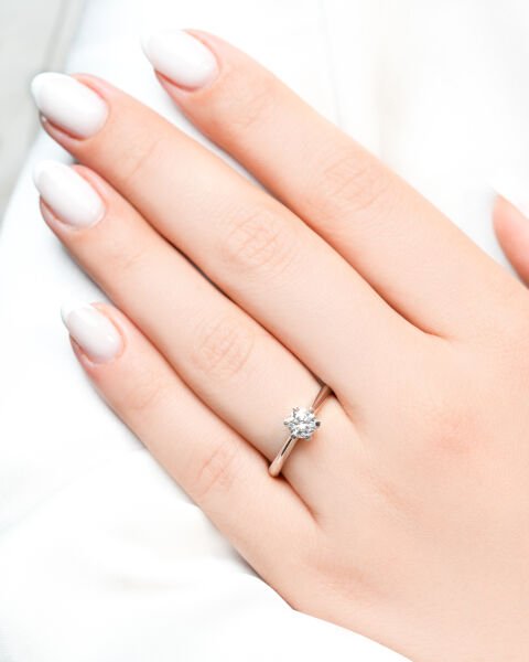 0.54 Karat Pırlanta Tektaş Yüzük