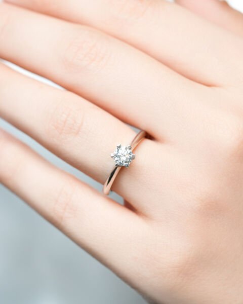 0.54 Karat Pırlanta Tektaş Yüzük