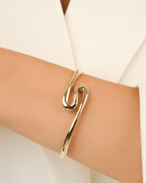 Cetaş Eterna 14 Ayar Altın Sarmal Kelepçe