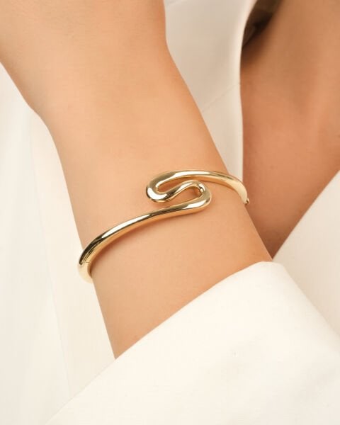 Cetaş Eterna 14 Ayar Altın Sarmal Kelepçe