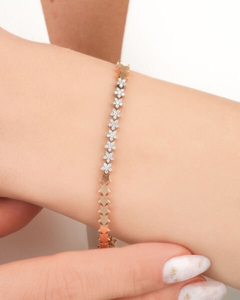 Yıldız Figürlü Pırlanta Tasarım Bileklik