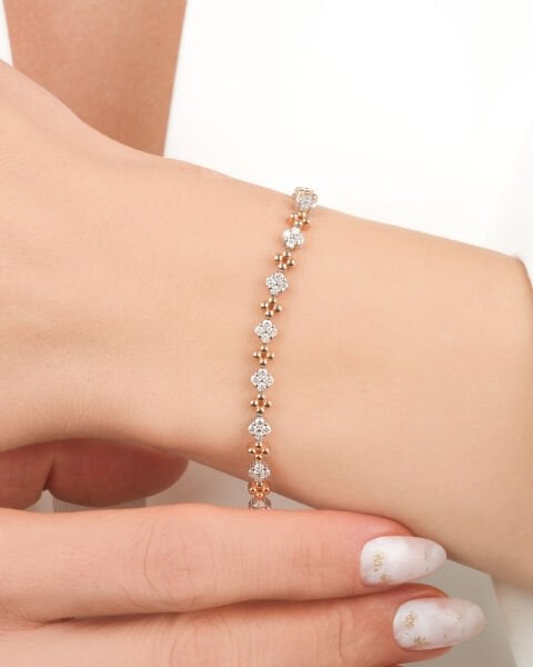 Pırlanta Çiçek Tasarım Bileklik