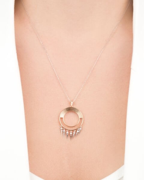 Pırlanta Sallantılı Tasarım Kolye